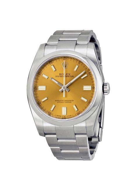 rolex used 36m no date steel